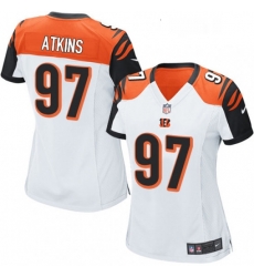 Womens Nike Cincinnati Bengals 97 Geno Atkins Game White NFL Jersey Womens Nike Cincinnati Bengals 97 Geno Atkins Game White NFL Jersey