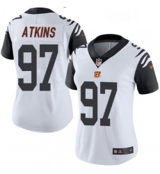 Womens Nike Cincinnati Bengals 97 Geno Atkins Limited White Rush Vapor Untouchable NFL Jersey Womens Nike Cincinnati Bengals 97 Geno Atkins Limited White Rush Vapor Untouchable NFL Jersey