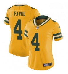 Womens Nike Green Bay Packers 4 Brett Favre Limited Gold Rush Vapor Untouchable NFL Jersey Womens Nike Green Bay Packers 4 Brett Favre Limited Gold Rush Vapor Untouchable NFL Jersey