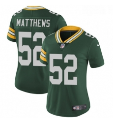 Womens Nike Green Bay Packers 52 Clay Matthews Green Team Color Vapor Untouchable Limited Player NFL Jersey Womens Nike Green Bay Packers 52 Clay Matthews Green Team Color Vapor Untouchable Limited Player NFL Jersey