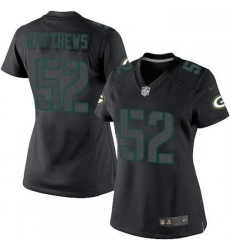 Womens Nike Green Bay Packers 52 Clay Matthews Limited Black Impact NFL Jersey Womens Nike Green Bay Packers 52 Clay Matthews Limited Black Impact NFL Jersey