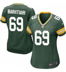 Womens Nike Green Bay Packers 69 David Bakhtiari Game Green Team Color NFL Jersey Womens Nike Green Bay Packers 69 David Bakhtiari Game Green Team Color NFL Jersey