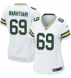 Womens Nike Green Bay Packers 69 David Bakhtiari Game White NFL Jersey Womens Nike Green Bay Packers 69 David Bakhtiari Game White NFL Jersey
