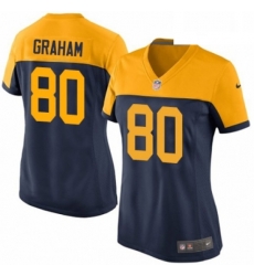 Womens Nike Green Bay Packers 80 Jimmy Graham Game Navy Blue Alternate NFL Jersey Womens Nike Green Bay Packers 80 Jimmy Graham Game Navy Blue Alternate NFL Jersey