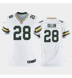 women a.j. dillon green bay packers white game jersey women a.j. dillon green bay packers white game jersey
