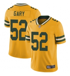 Packers 52 Rashan Gary Yellow Youth Stitched Football Limited Rush Jersey Packers 52 Rashan Gary Yellow Youth Stitched Football Limited Rush Jersey