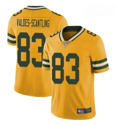 Packers #83 Marquez Valdes Scantling Yellow Youth Stitched Football Limited Rush Jersey Packers #83 Marquez Valdes Scantling Yellow Youth Stitched Football Limited Rush Jersey
