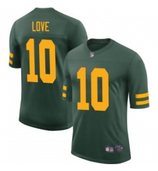 Youth Green Bay Packers 10 Jordan Love Rush Vapor Limited Throwback Stitched Football Jersey Youth Green Bay Packers 10 Jordan Love Rush Vapor Limited Throwback Stitched Football Jersey