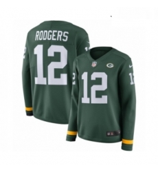 Youth Nike Green Bay Packers 12 Aaron Rodgers Limited Green Therma Long Sleeve NFL Jersey Youth Nike Green Bay Packers 12 Aaron Rodgers Limited Green Therma Long Sleeve NFL Jersey