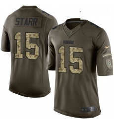 Youth Nike Green Bay Packers 15 Bart Starr Elite Green Salute to Service NFL Jersey Youth Nike Green Bay Packers 15 Bart Starr Elite Green Salute to Service NFL Jersey