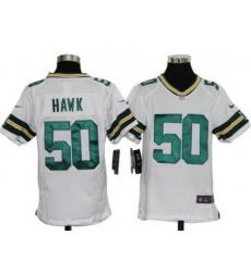 Youth Nike Green Bay Packers 50# A.J. Hawk Game White Color Jersey Youth Nike Green Bay Packers 50# A.J. Hawk Game White Color Jersey
