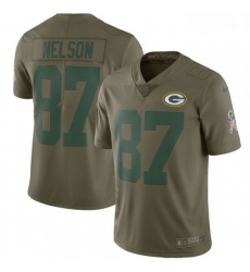 Youth Nike Green Bay Packers 87 Jordy Nelson Limited Olive 2017 Salute to Service NFL Jersey Youth Nike Green Bay Packers 87 Jordy Nelson Limited Olive 2017 Salute to Service NFL Jersey