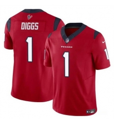 Men Houston Texans 1 Stefon Diggs Red 2024 F U S E Vapor Untouchable Stitched Football Jersey Men Houston Texans 1 Stefon Diggs Red 2024 F U S E Vapor Untouchable Stitched Football Jersey