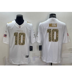 Men Houston Texans 10 Davis Mills White Camo Salute To Service Limited Stitched Jersey Men Houston Texans 10 Davis Mills White Camo Salute To Service Limited Stitched Jersey