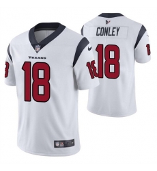 Men Houston Texans 18 Chris Conley White Vapor Untouchable Limited Stitched Jersey Men Houston Texans 18 Chris Conley White Vapor Untouchable Limited Stitched Jersey