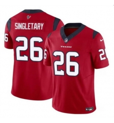 Men Houston Texans 26 Devin Singletary Red 2023 F U S E Vapor Untouchable Stitched Football Jersey Men Houston Texans 26 Devin Singletary Red 2023 F U S E Vapor Untouchable Stitched Football Jersey