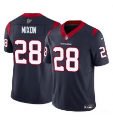 Men Houston Texans 28 Joe Mixon Navy 2024 F U S E Vapor Untouchable Stitched Football Jersey Men Houston Texans 28 Joe Mixon Navy 2024 F U S E Vapor Untouchable Stitched Football Jersey