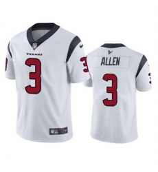 Men Houston Texans 3 Kyle Allen White Vapor Untouchable Limited Stitched Jersey Men Houston Texans 3 Kyle Allen White Vapor Untouchable Limited Stitched Jersey