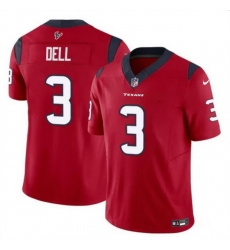 Men Houston Texans 3 Tank Dell Red 2023 F U S E Vapor Untouchable Stitched Football Jersey Men Houston Texans 3 Tank Dell Red 2023 F U S E Vapor Untouchable Stitched Football Jersey
