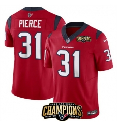 Men Houston Texans 31 Dameon Pierce Red 2023 F U S E AFC South Champions Patch Vapor Untouchable Limited Stitched Football Jersey Men Houston Texans 31 Dameon Pierce Red 2023 F U S E AFC South Champions Patch Vapor Untouchable Limited Stitched Football Jersey