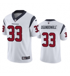 Men Houston Texans 33 Dare Ogunbowale White Vapor Untouchable Limited Stitched Jersey Men Houston Texans 33 Dare Ogunbowale White Vapor Untouchable Limited Stitched Jersey