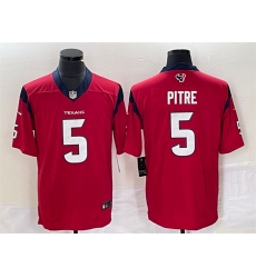 Men Houston Texans 5 Jalen Pitre Red Vapor Untouchable Limited Stitched Jersey Men Houston Texans 5 Jalen Pitre Red Vapor Untouchable Limited Stitched Jersey