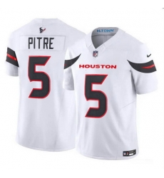 Men Houston Texans 5 Jalen Pitre White 2024 Vapor F U S E Limited Stitched Jersey Men Houston Texans 5 Jalen Pitre White 2024 Vapor F U S E Limited Stitched Jersey