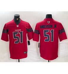 Men Houston Texans 51 Will Anderson Jr  Red Vapor Untouchable Stitched Football Jersey