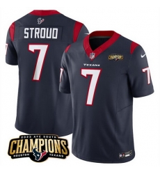 Men Houston Texans 7 C J Stroud Navy 2023 F U S E AFC South Champions Patch Vapor Untouchable Limited Stitched Football Jersey Men Houston Texans 7 C J Stroud Navy 2023 F U S E AFC South Champions Patch Vapor Untouchable Limited Stitched Football Jersey