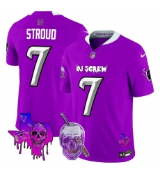 Men Houston Texans 7 C J Stroud Purple F U S E DJ Screw Vapor Limited Stitched Football Jersey Men Houston Texans 7 C J Stroud Purple F U S E DJ Screw Vapor Limited Stitched Football Jersey