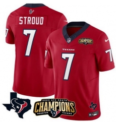 Men Houston Texans 7 C J Stroud Red 2023 F U S E AFC South Champions Patch And Team Logo Patch Vapor Untouchable Limited Stitched Football Jersey Men Houston Texans 7 C J Stroud Red 2023 F U S E AFC South Champions Patch And Team Logo Patch Vapor Untouchable Limited Stitched Football Jersey