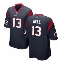 Men Houston Texans Tank Dell Blue Stitched Game Jersey Men Houston Texans Tank Dell Blue Stitched Game Jersey