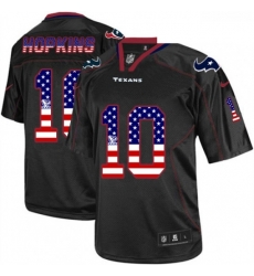 Men Nike Houston Texans 10 DeAndre Hopkins Elite Black USA Flag Fashion NFL Jersey Men Nike Houston Texans 10 DeAndre Hopkins Elite Black USA Flag Fashion NFL Jersey