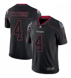 Men Nike Houston Texans 4 Deshaun Watson Limited Lights Out Black Rush NFL Jersey Men Nike Houston Texans 4 Deshaun Watson Limited Lights Out Black Rush NFL Jersey