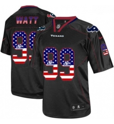 Men Nike Houston Texans 99 JJ Watt Elite Black USA Flag Fashion NFL Jersey Men Nike Houston Texans 99 JJ Watt Elite Black USA Flag Fashion NFL Jersey