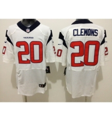 Nike Houston Texans 20 Chris Clemons White Elite NFL Jersey Nike Houston Texans 20 Chris Clemons White Elite NFL Jersey