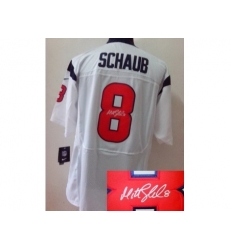 Nike Houston Texans 8 Matt Schaub White Signed Elite NFL Jersey Nike Houston Texans 8 Matt Schaub White Signed Elite NFL Jersey