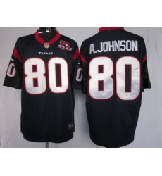 Nike Houston Texans 80 Andre Johnson Blue Game W 10th Patch NFL Jersey Nike Houston Texans 80 Andre Johnson Blue Game W 10th Patch NFL Jersey