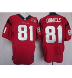 Nike Houston Texans 81 Owen Daniels Red Elite W 10TH Patch NFL Jersey Nike Houston Texans 81 Owen Daniels Red Elite W 10TH Patch NFL Jersey