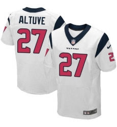 Nike Texans #27 Jose Altuve White Mens Stitched NFL Elite Jersey Nike Texans #27 Jose Altuve White Mens Stitched NFL Elite Jersey