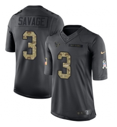 Nike Texans #3 Tom Savage Black Mens Stitched NFL Limited 2016 Salute to Service Jersey Nike Texans #3 Tom Savage Black Mens Stitched NFL Limited 2016 Salute to Service Jersey