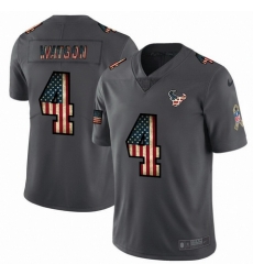 Nike Texans 4 Deshaun Watson 2019 Salute To Service USA Flag Fashion Limited Jersey Nike Texans 4 Deshaun Watson 2019 Salute To Service USA Flag Fashion Limited Jersey