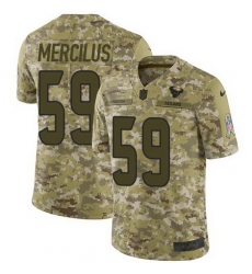 Nike Texans #59 Whitney Mercilus Camo Mens Stitched NFL Limited 2018 Salute To Service Jersey Nike Texans #59 Whitney Mercilus Camo Mens Stitched NFL Limited 2018 Salute To Service Jersey