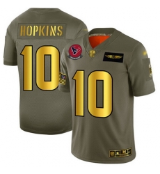 Texans 10 DeAndre Hopkins Camo Gold Men Stitched Football Limited 2019 Salute To Service Jersey Texans 10 DeAndre Hopkins Camo Gold Men Stitched Football Limited 2019 Salute To Service Jersey