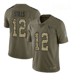 Texans 12 Kenny Stills Olive Camo Men Stitched Football Limited 2017 Salute To Service Jersey Texans 12 Kenny Stills Olive Camo Men Stitched Football Limited 2017 Salute To Service Jersey