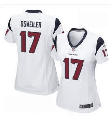 Nike Texans #17 Brock Osweiler White Womens Stitched NFL Elite Jersey Nike Texans #17 Brock Osweiler White Womens Stitched NFL Elite Jersey