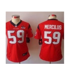 Nike Women Houston Texans #59 Whitney Mercilus Red NFL Jerseys W 10th Patch Nike Women Houston Texans #59 Whitney Mercilus Red NFL Jerseys W 10th Patch