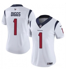 Women Houston Texans 1 Stefon Diggs White Vapor Untouchable Limited Stitched Jersey Women Houston Texans 1 Stefon Diggs White Vapor Untouchable Limited Stitched Jersey