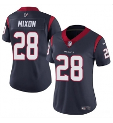 Women Houston Texans 28 Joe Mixon Navy Vapor Untouchable Limited Stitched Jersey Women Houston Texans 28 Joe Mixon Navy Vapor Untouchable Limited Stitched Jersey