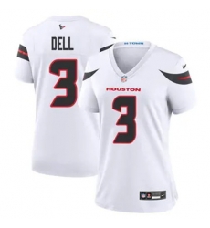 Women Houston Texans 3 Tank Dell White 2024 Alternate F U S E Vapor Stitched Football Jersey Women Houston Texans 3 Tank Dell White 2024 Alternate F U S E Vapor Stitched Football Jersey